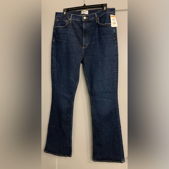 Agolde Nico High Rise Slim Boot size 31 Flare Dark Wash Button Fly NWT - Picture 9 of 16